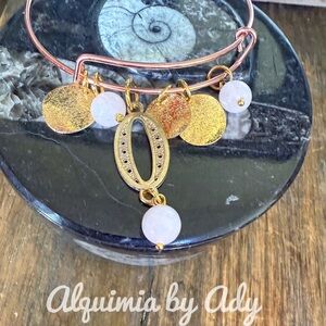 Multi tone rose Quartz beaded bracelet/unconditional love bracelet